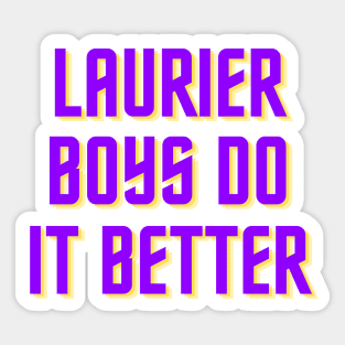 Laurier Boys Sticker